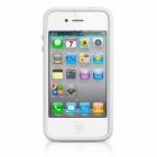 gyári Apple iPhone 4/4S szilikon keret, Fehér