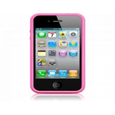 gyári Apple iPhone 4/4S szilikon keret, Pink