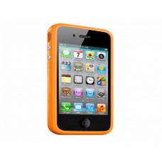 gyári Apple iPhone 4/4S szilikon keret, Orange
